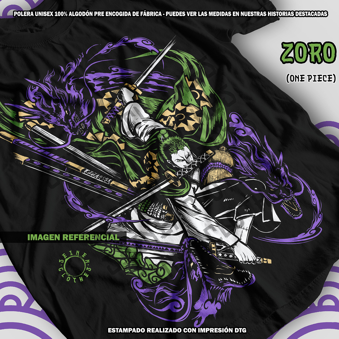 Polera Zoro - One Piece [N] 1