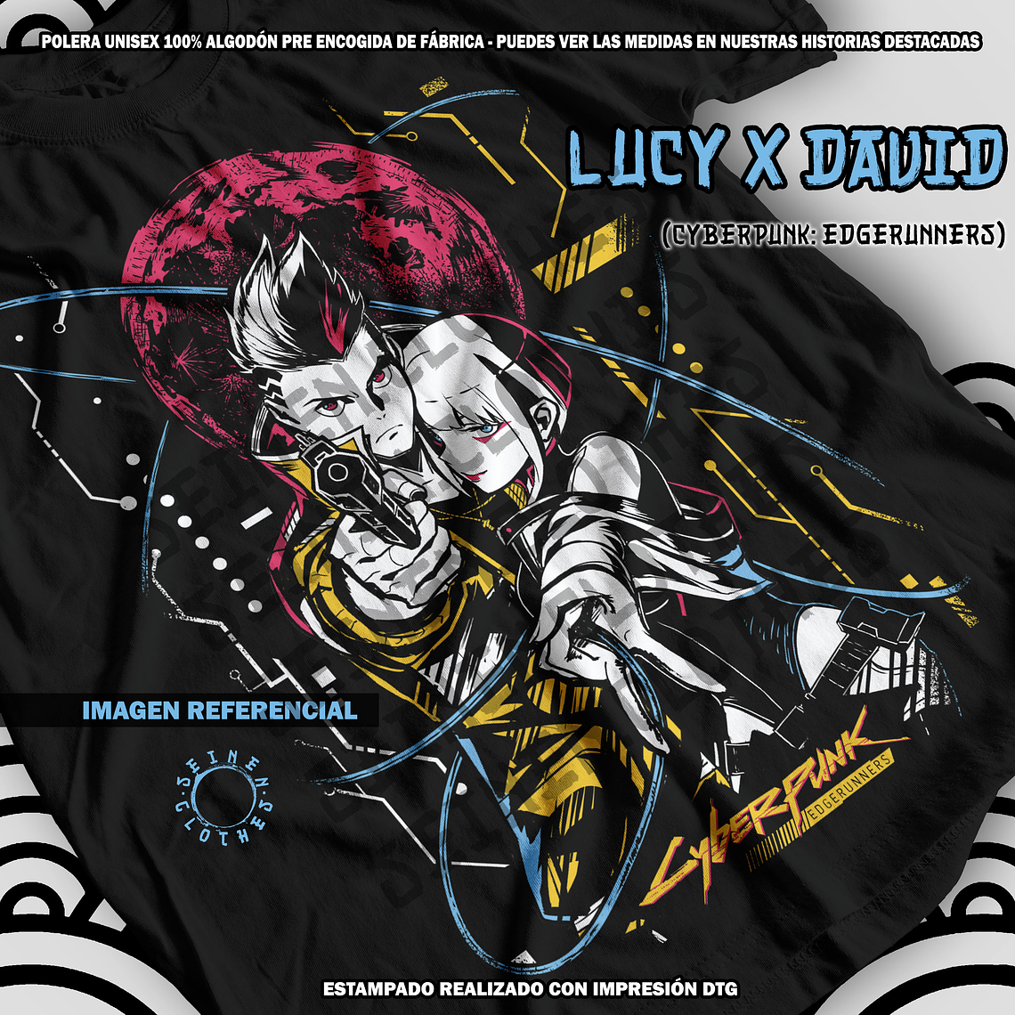 Polera Lucy x David - Cyberpunk: Edgerunners [N] 1
