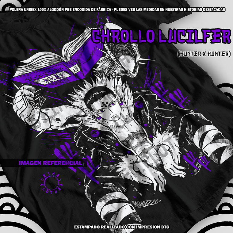 Polera Chrollo Lucilfer - Hunter x Hunter [N] 1