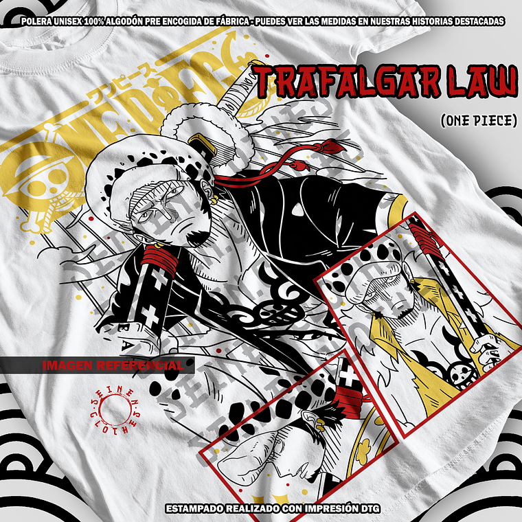 Polera Trafalgar Law - One Piece [B] 1