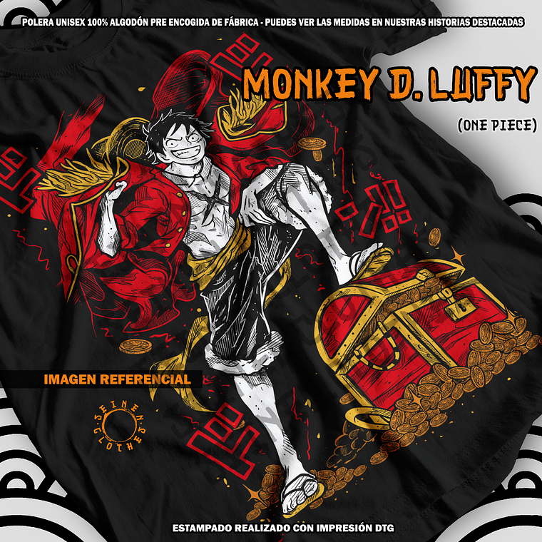 Polera Monkey D. Luffy - One Piece [N] 1