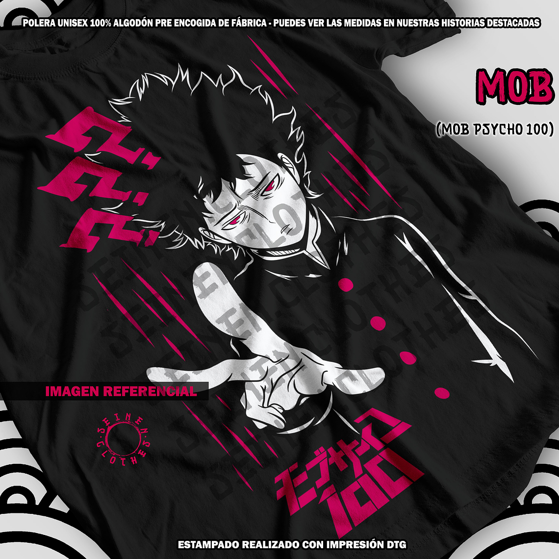 Polera Mob - Mob Psycho 100 [N] 1