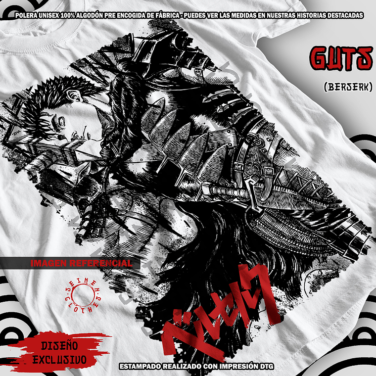Polera Guts - Berserk [B] 1