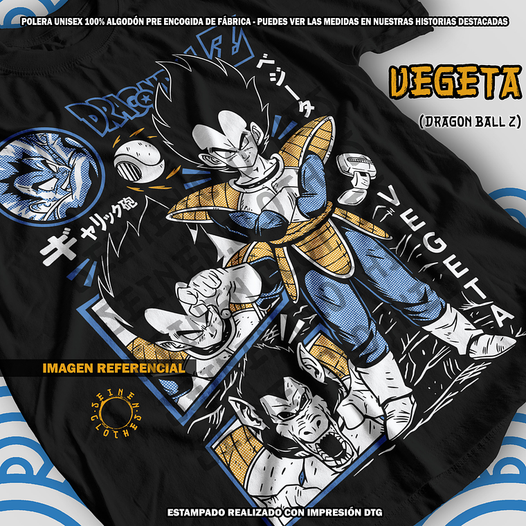 Polera Vegeta - Dragon Ball Z [N] 2