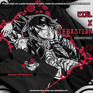 Polera Ciel x Sebastian - Kuroshitsuji (Black Butler) [N]