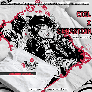 Polera Ciel x Sebastian - Kuroshitsuji (Black Butler) [B]