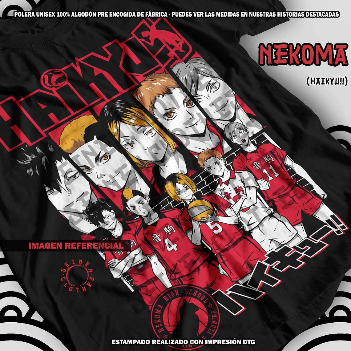 Polera Nekoma - Haikyu!! [N] 2