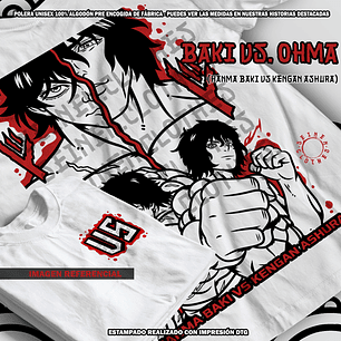 Polera Baki vs. Ohma - Hanma Baki vs Kengan Ashura [B]