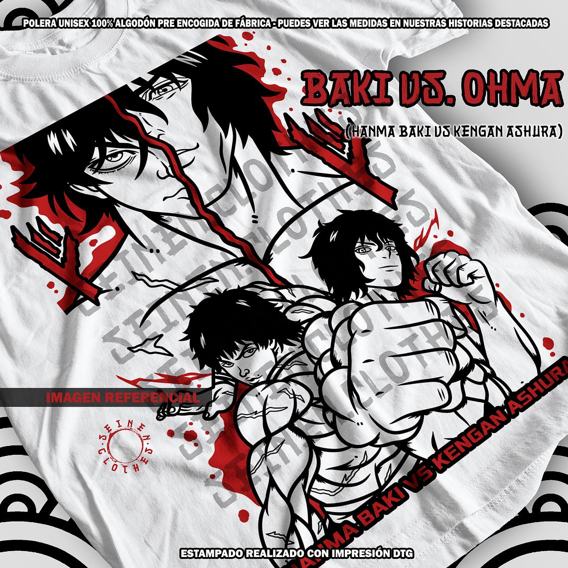 Polera Baki vs. Ohma - Hanma Baki vs Kengan Ashura [B] 2