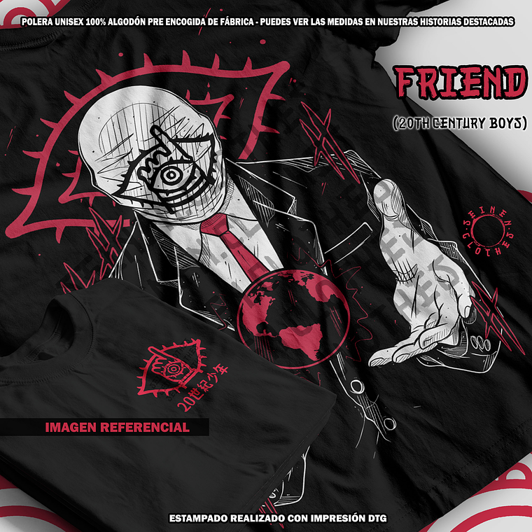 Polera Friend - 20th Century Boys [N] 1
