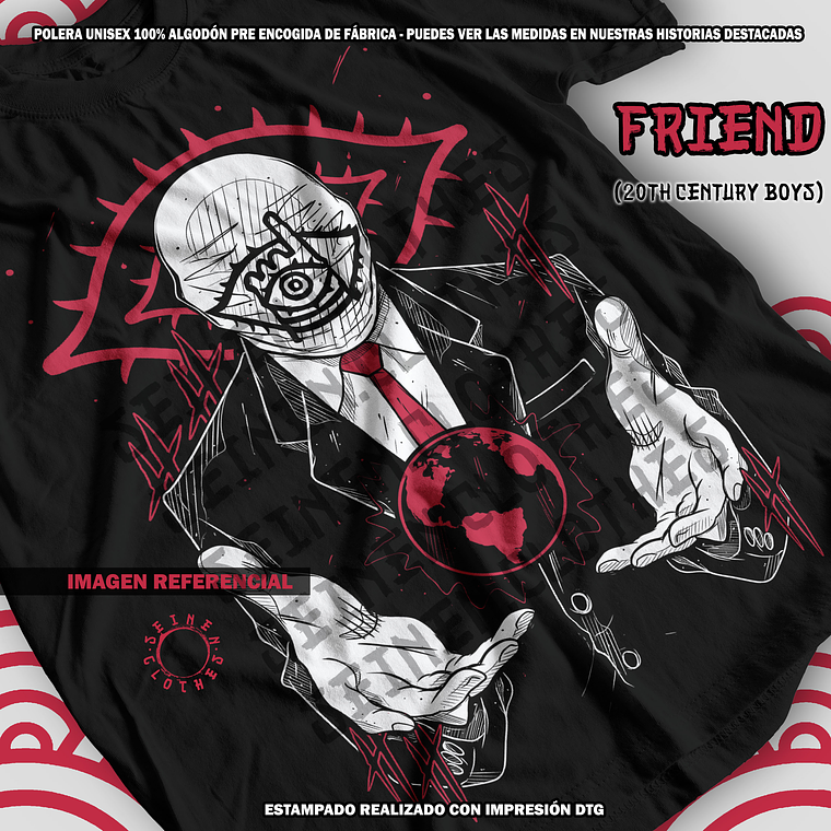 Polera Friend - 20th Century Boys [N] 2
