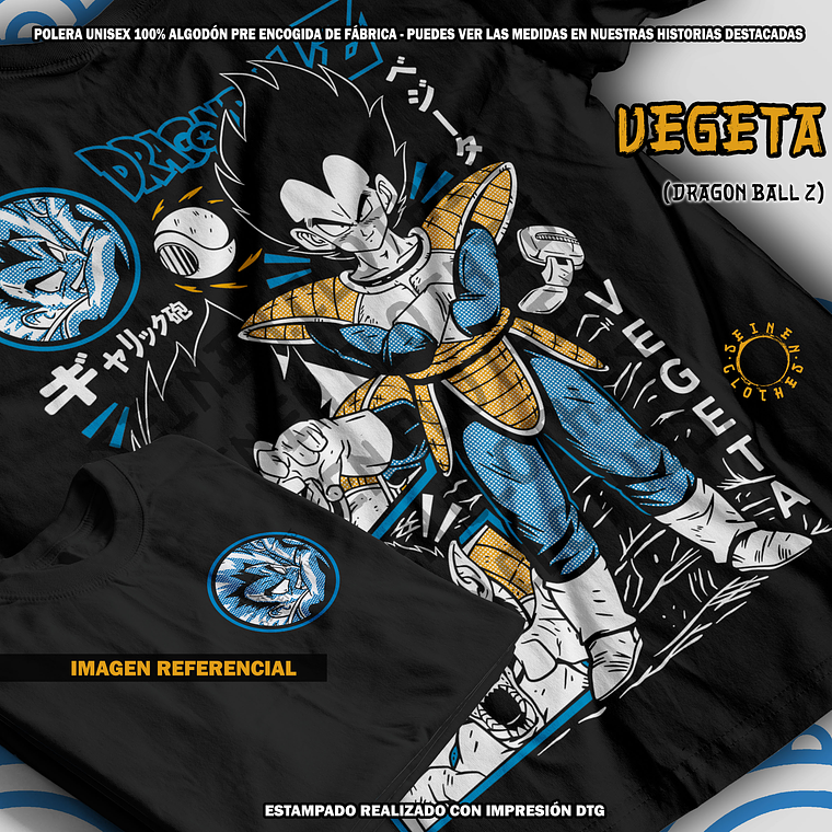 Polera Vegeta - Dragon Ball Z [N] 1