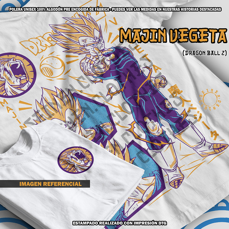 Polera Majin Vegeta - Dragon Ball Z [B] 1