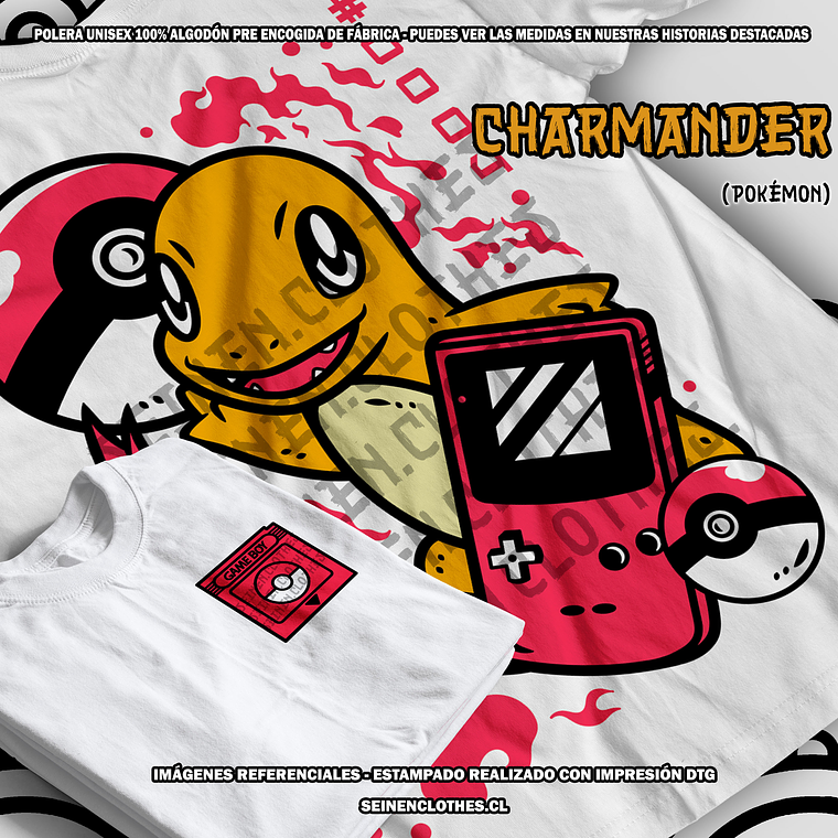 Polera Charmander - Pokémon [B] 1