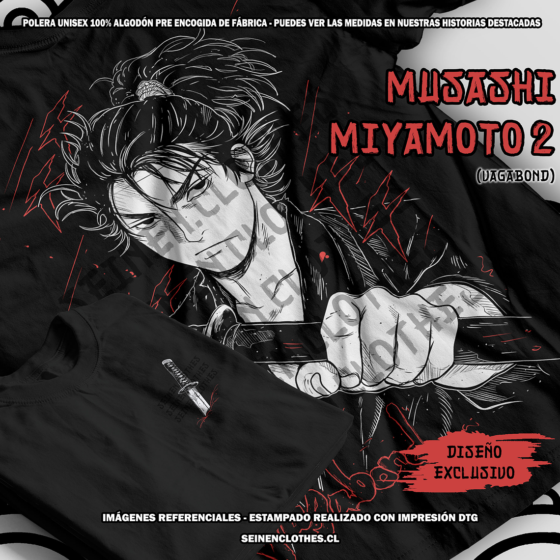 Polera Musashi Miyamoto 2 - Vagabond [N] 1