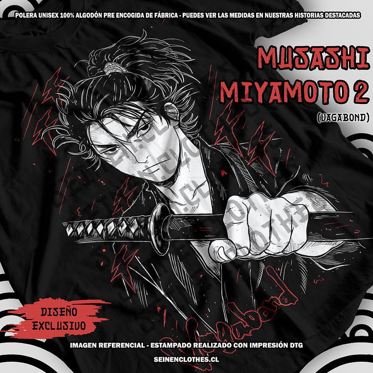 Polera Musashi Miyamoto 2 - Vagabond [N] 2