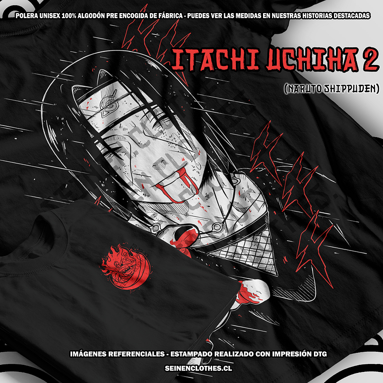 Polera Itachi Uchiha 2 - Naruto Shippuden [N] 1