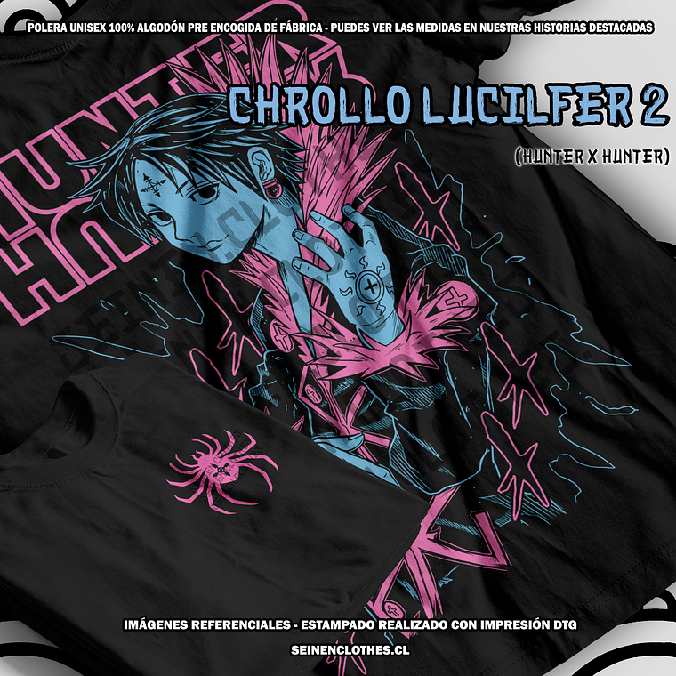 Polera Chrollo Lucilfer 2 - Hunter x Hunter [N] 1