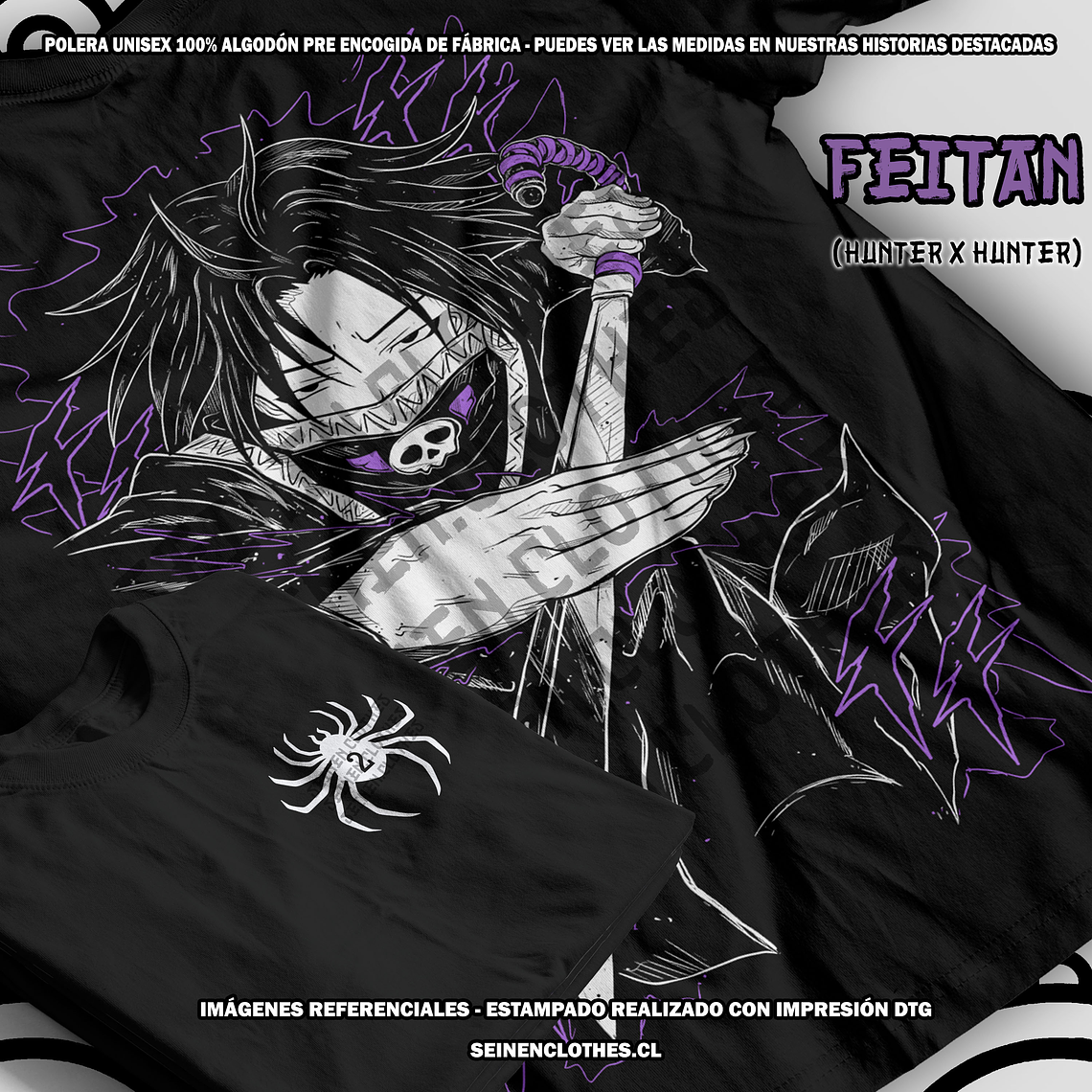 Polera Feitan - Hunter x Hunter [N] 1