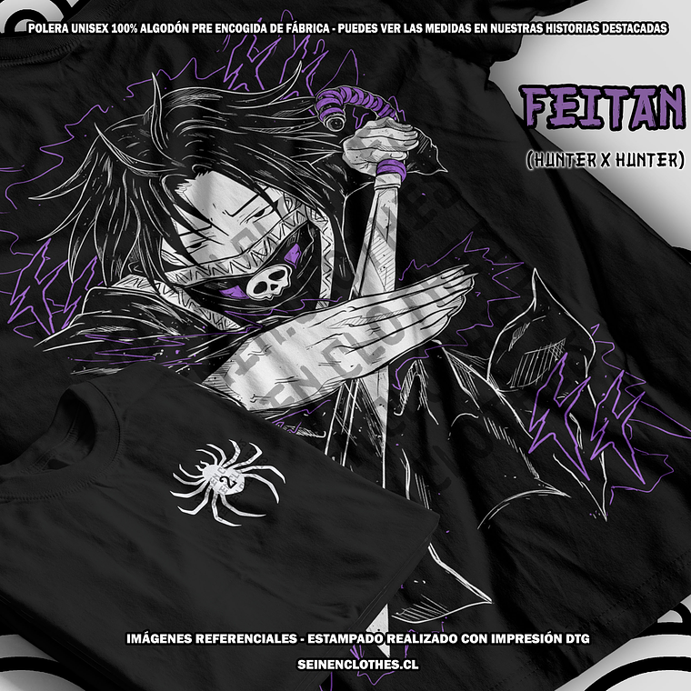 Polera Feitan - Hunter x Hunter [N] 1