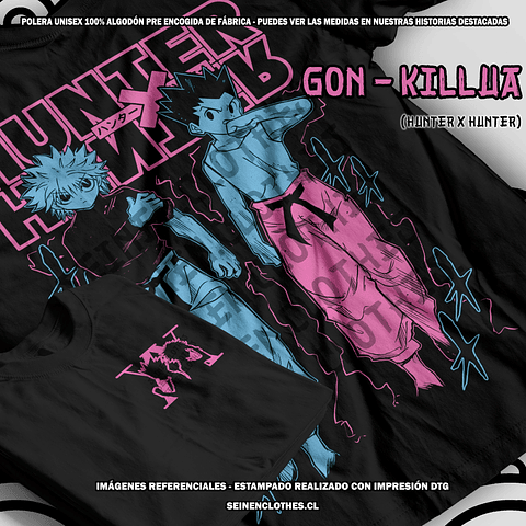 Polera Gon y Killua - Hunter x Hunter [N]