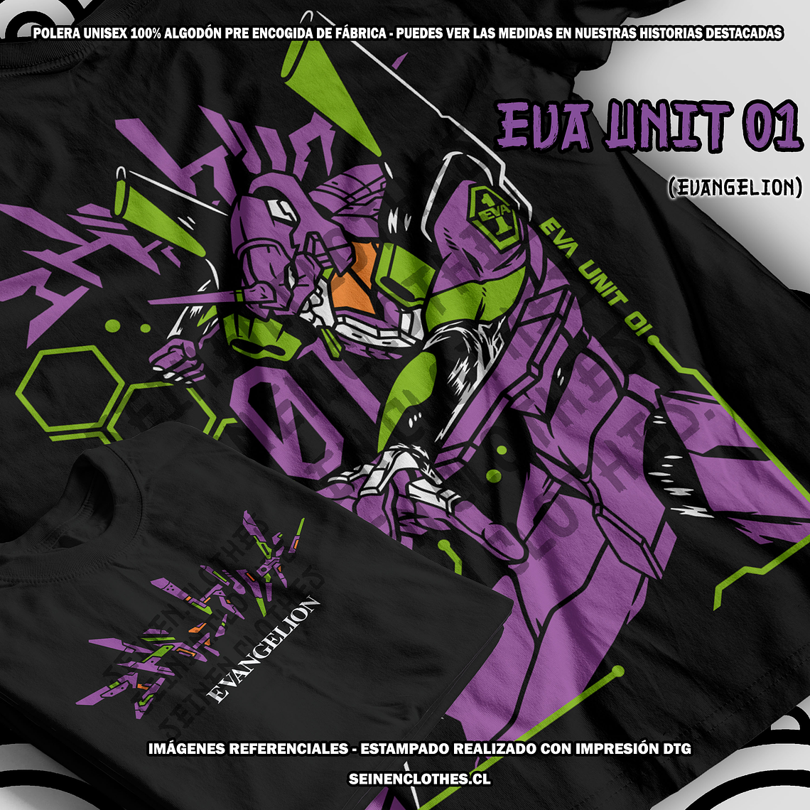 Polera Eva Unit 01 - Evangelion [N] 1