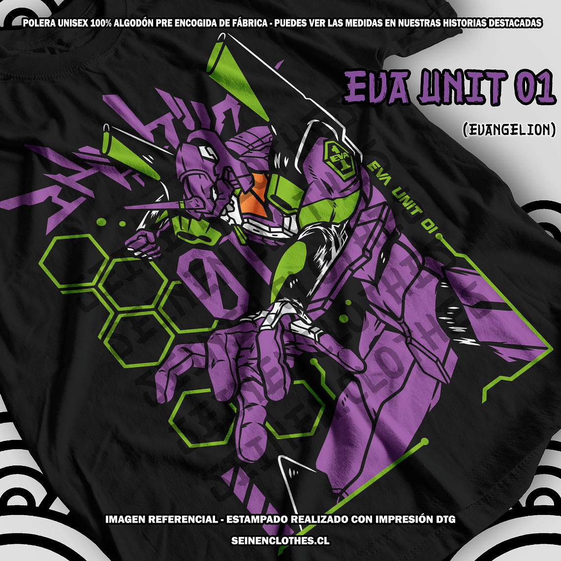 Polera Eva Unit 01 - Evangelion [N] 2