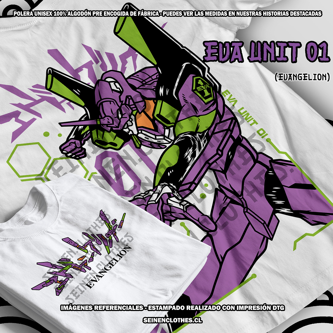 Polera Eva Unit 01 - Evangelion [B] 1