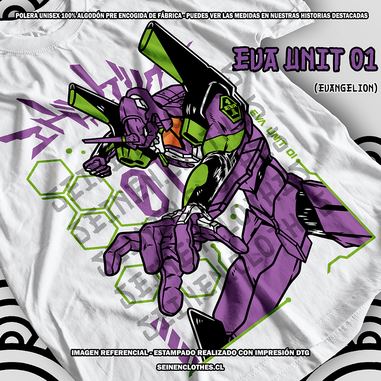 Polera Eva Unit 01 - Evangelion [B] 2