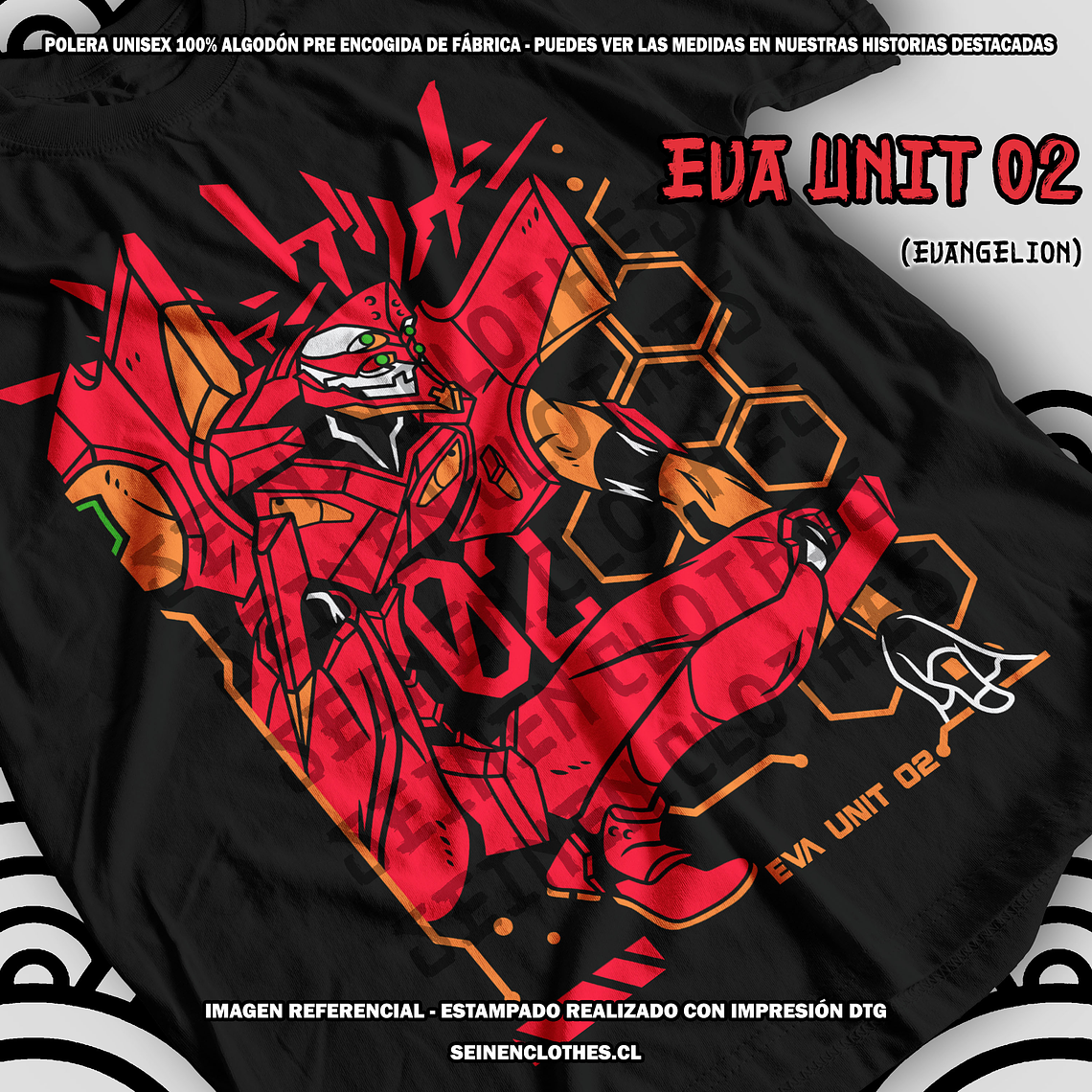 Polera Eva Unit 02 - Evangelion [N] 2
