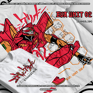 Polera Eva Unit 02 - Evangelion [B]