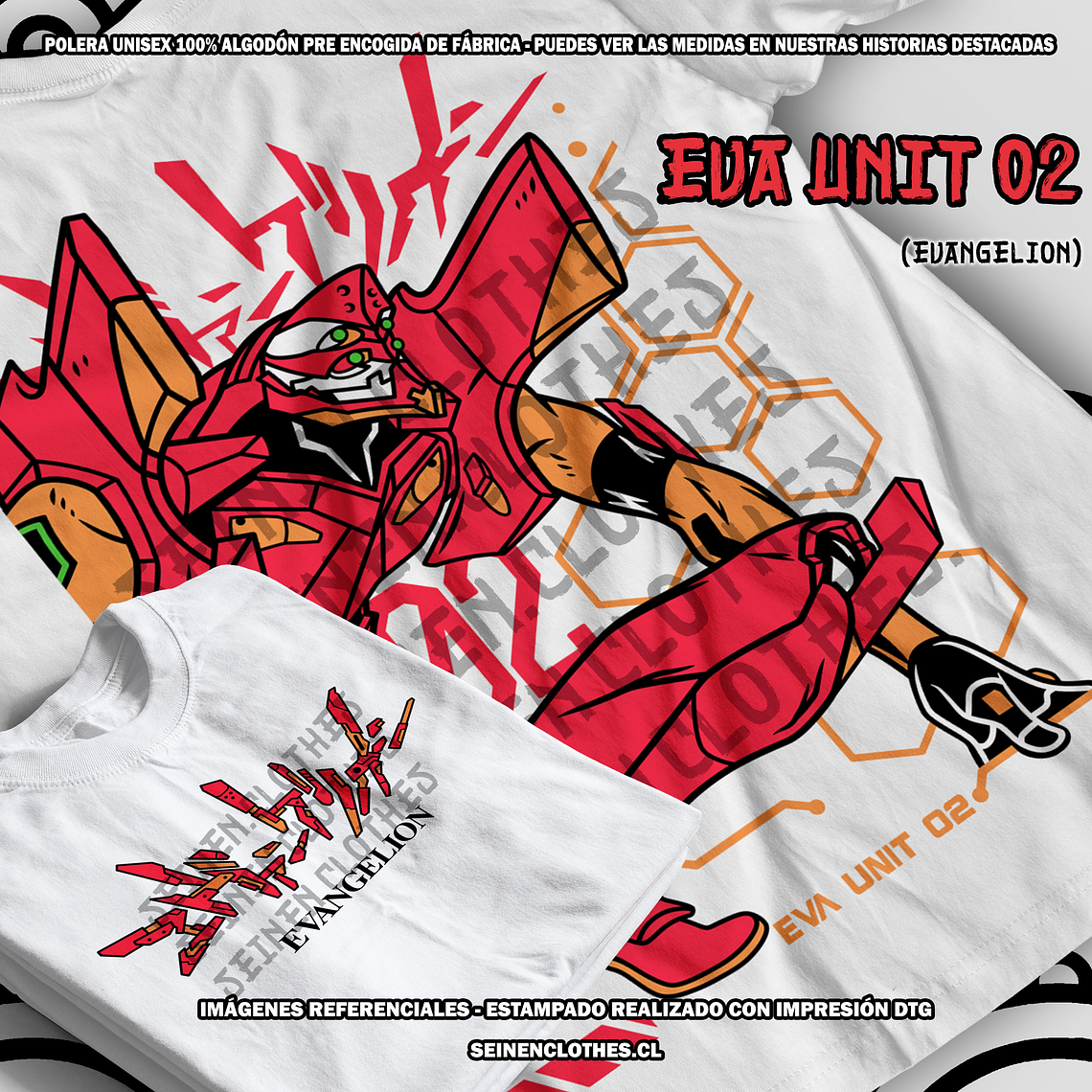 Polera Eva Unit 02 - Evangelion [B] 1