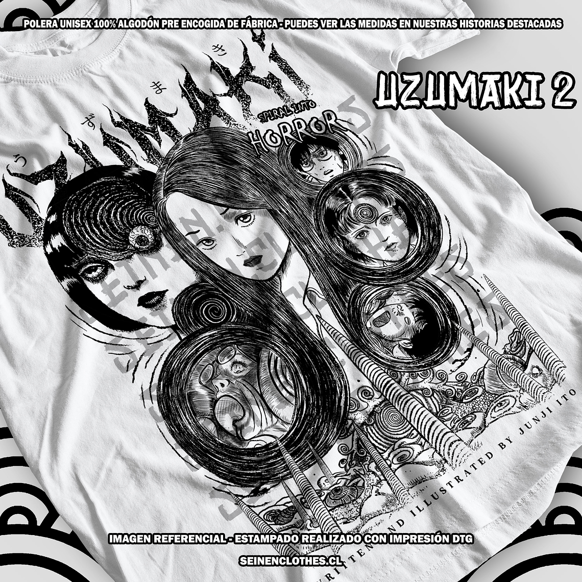 Polera Uzumaki 2 - Junji Ito [B] 2