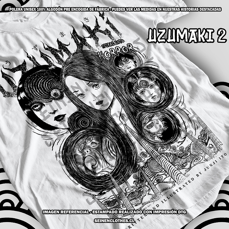Polera Uzumaki 2 - Junji Ito [B] 2