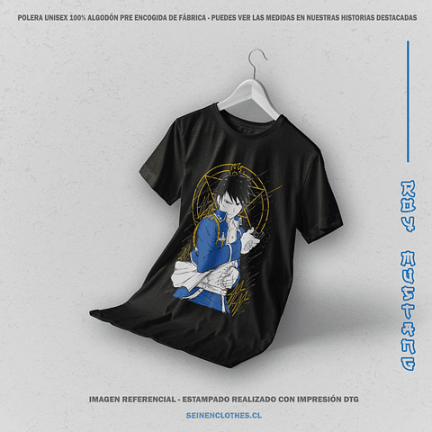 Polera Roy Mustang - Fullmetal Alchemist [N]