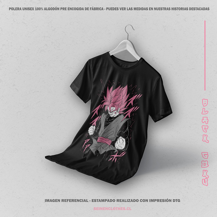 Polera Black Goku - Dragon Ball Super [N] 1