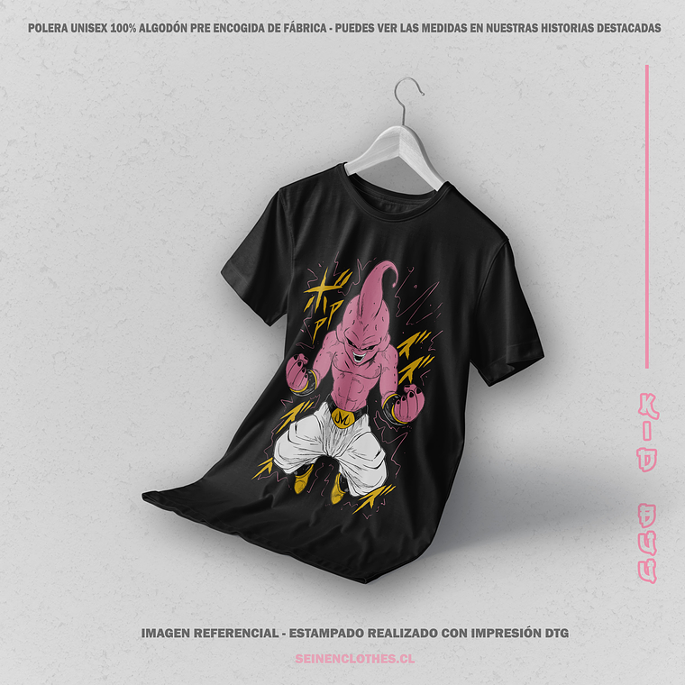 Polera Kid Buu - Dragon Ball Z [N] 1
