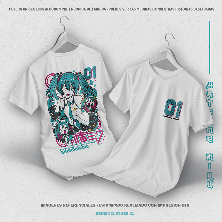 Polera Hatsune Miku - Vocaloid [B] 1