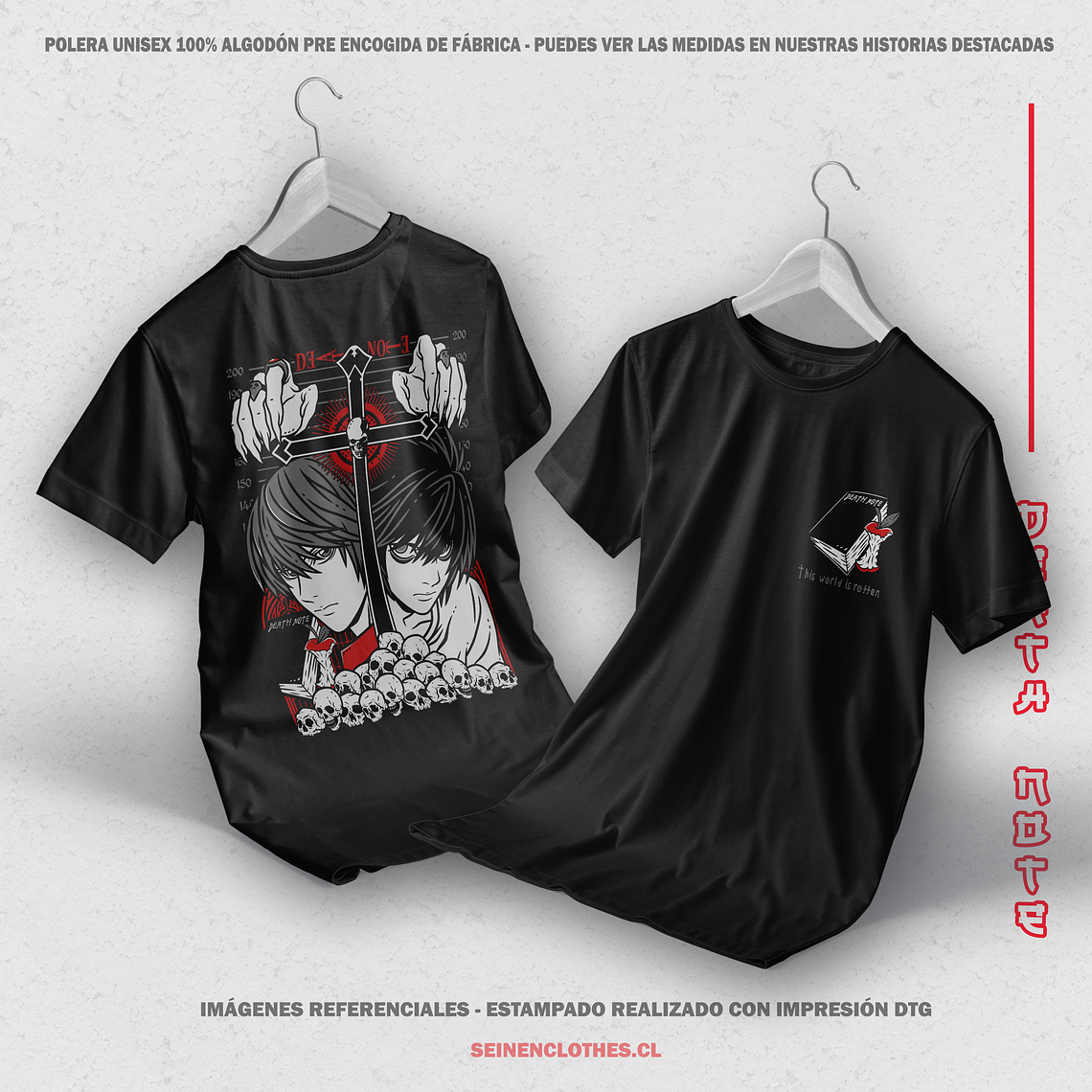 Polera Kira y L - Death Note [N] 1