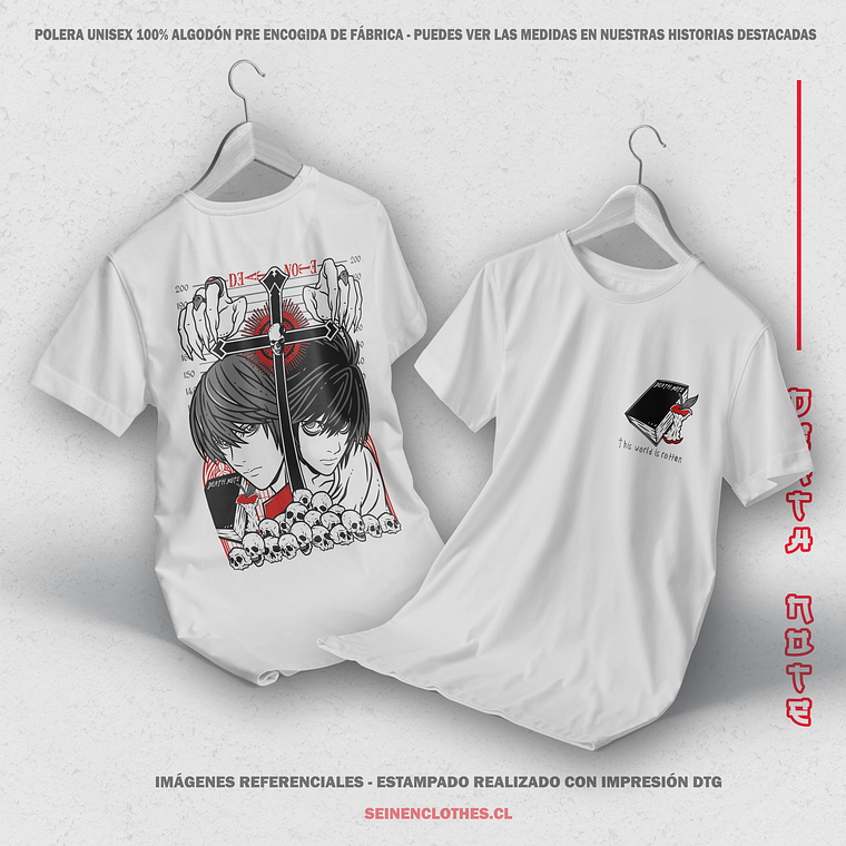 Polera Kira y L - Death Note [B] 1