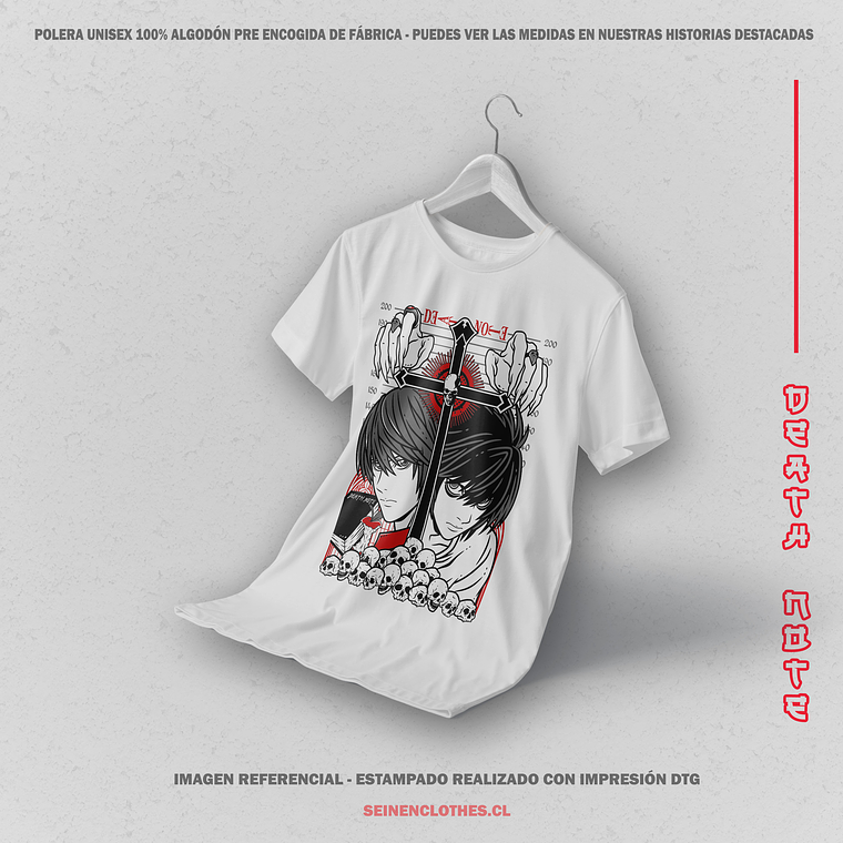 Polera Kira y L - Death Note [B] 2