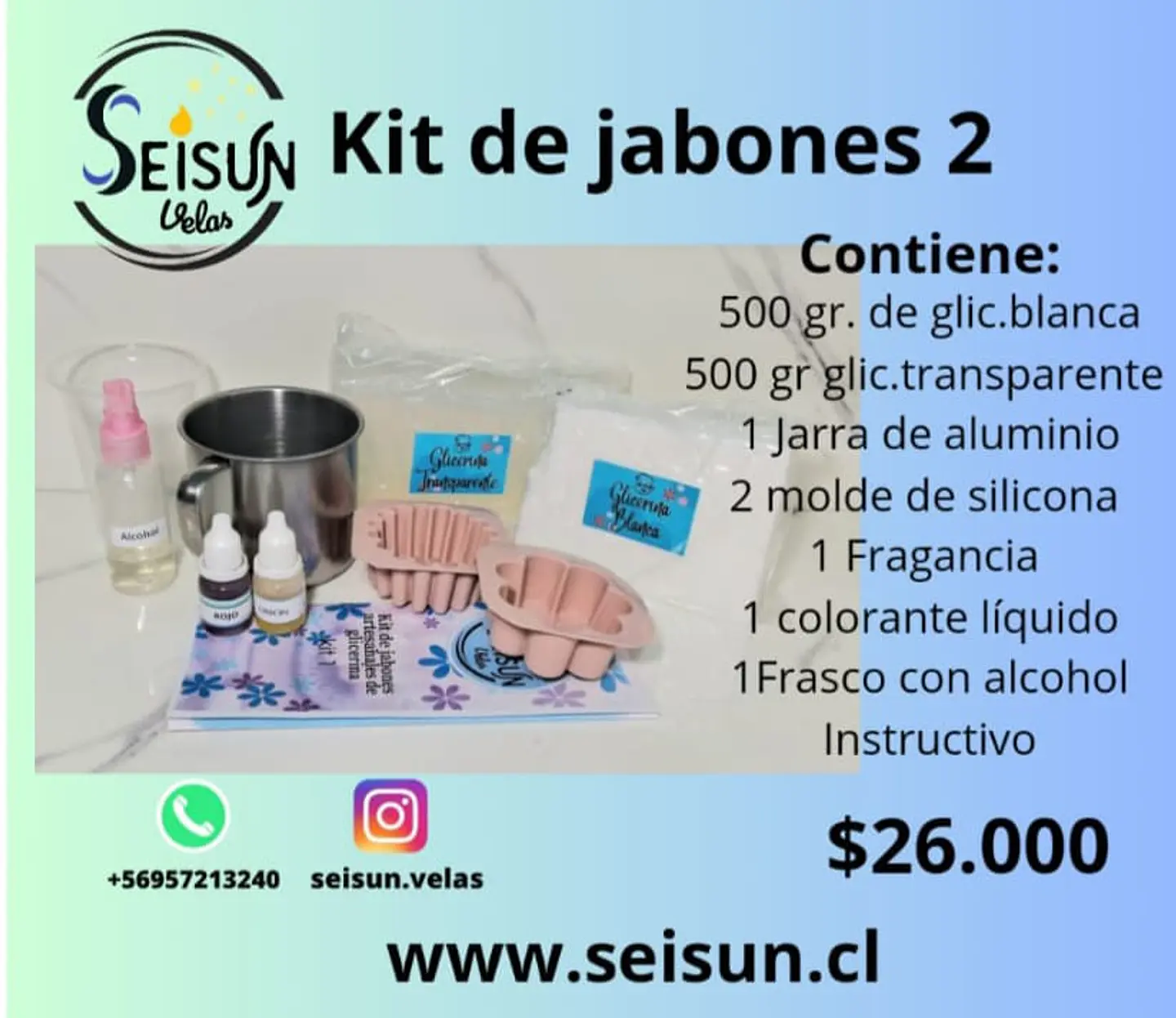 Kit 2 de aprendizaje para jabones artesanales. 1