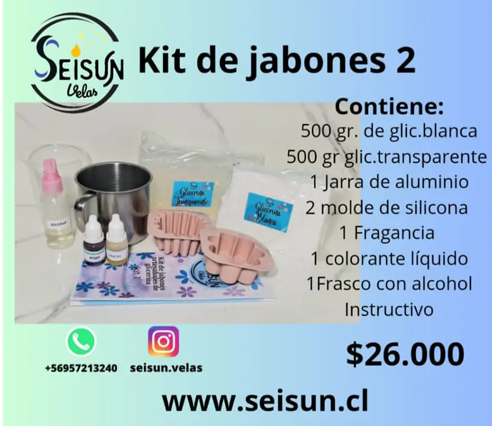 Kit 2 de aprendizaje para jabones artesanales. 1