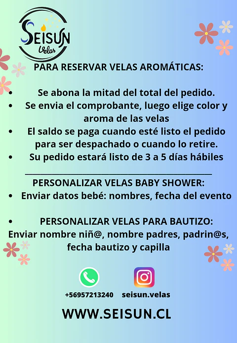 Velas para recuerdos personalizadas con Sticker.