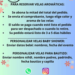 Velas para recuerdos personalizadas con Sticker.