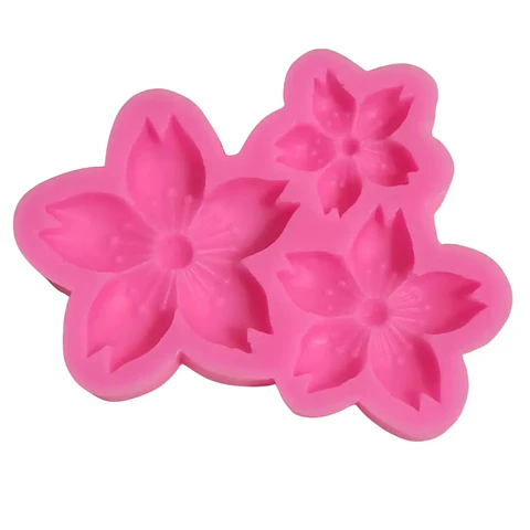 Molde de 3 flores 