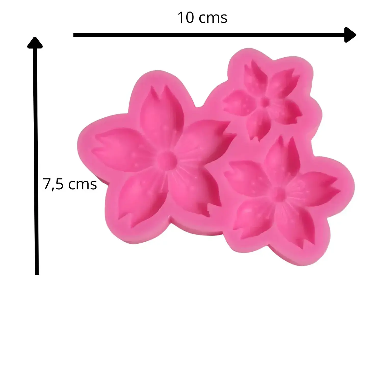 Molde de 3 flores  3