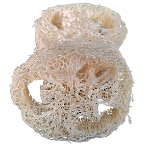 Lufa cortada en trozos