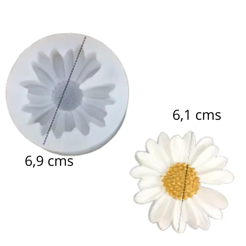 Molde Flor de Manzanilla o Margarita grande 1