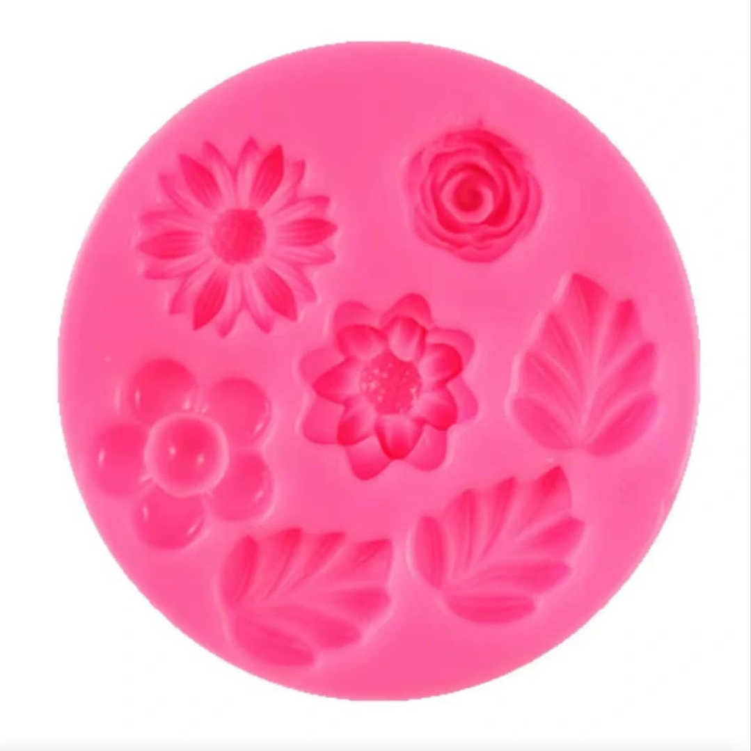 Molde de flores y hojas pequeñas 2